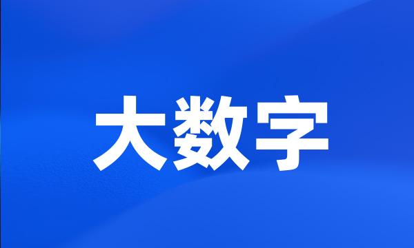 大数字