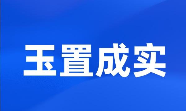 玉置成实