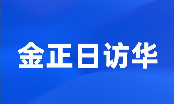 金正日访华