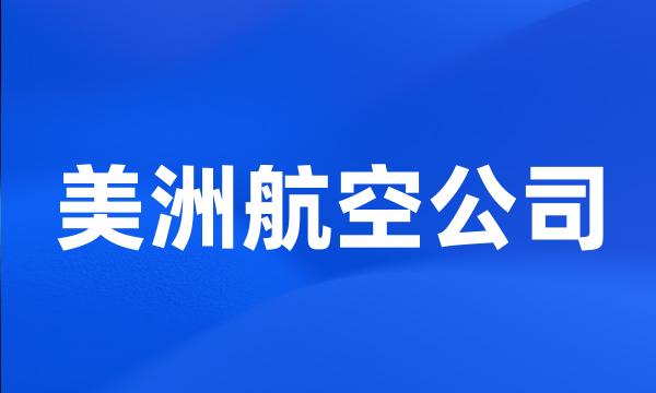 美洲航空公司