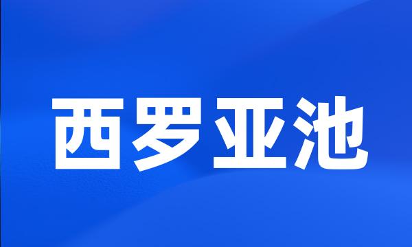 西罗亚池