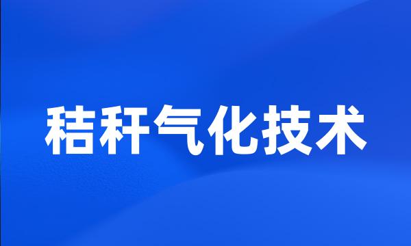 秸秆气化技术