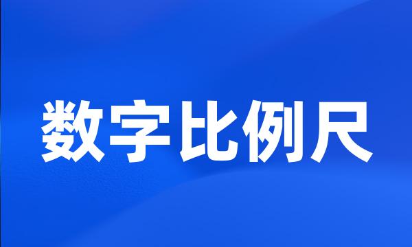 数字比例尺