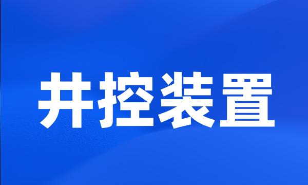 井控装置