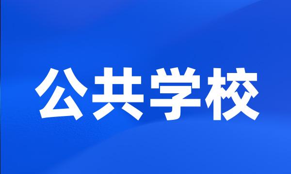 公共学校