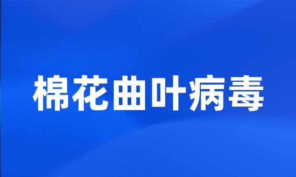 棉花曲叶病毒