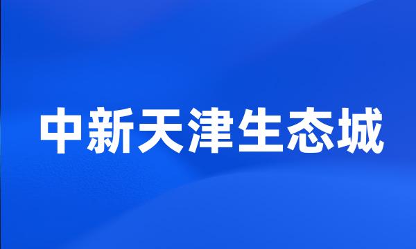 中新天津生态城