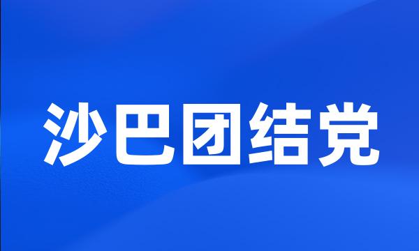 沙巴团结党