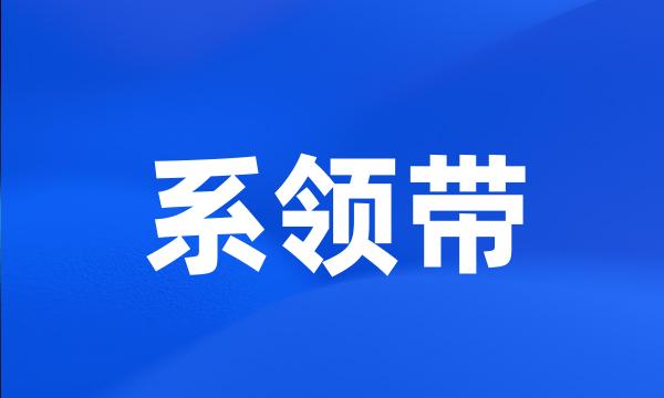 系领带