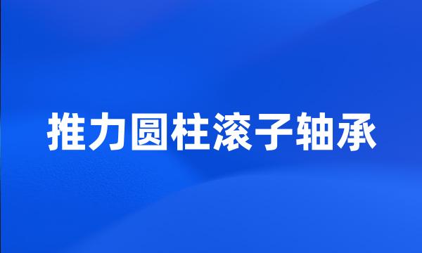 推力圆柱滚子轴承