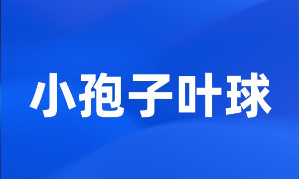 小孢子叶球