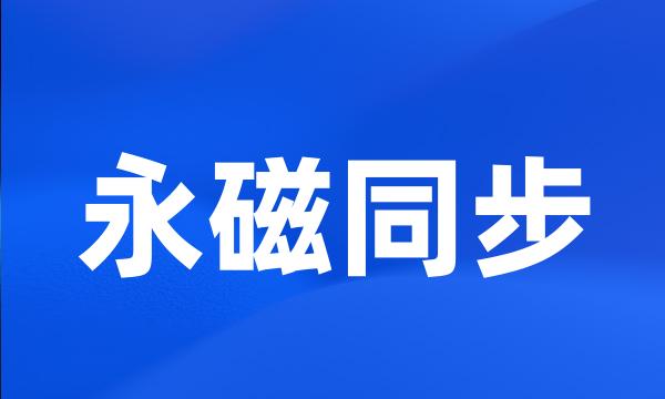 永磁同步