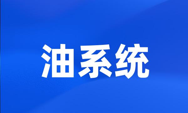 油系统