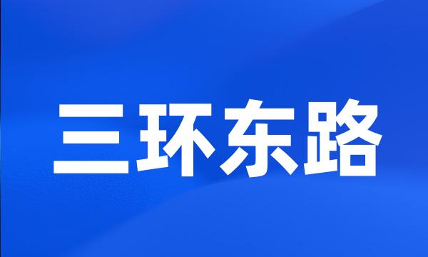 三环东路