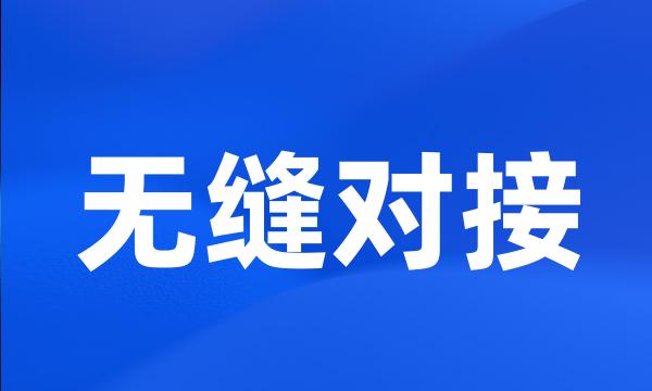 无缝对接