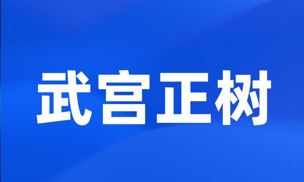 武宫正树