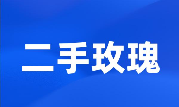 二手玫瑰