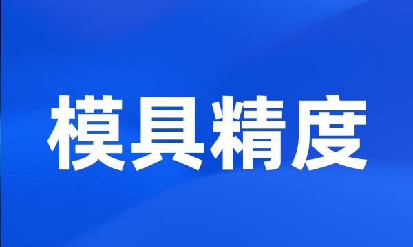 模具精度