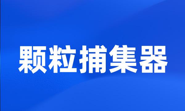 颗粒捕集器