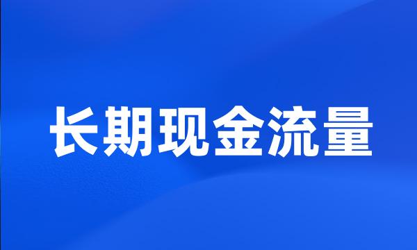 长期现金流量