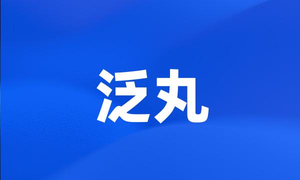 泛丸