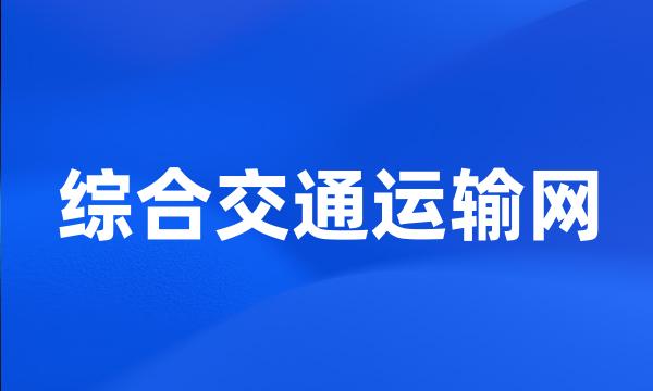 综合交通运输网