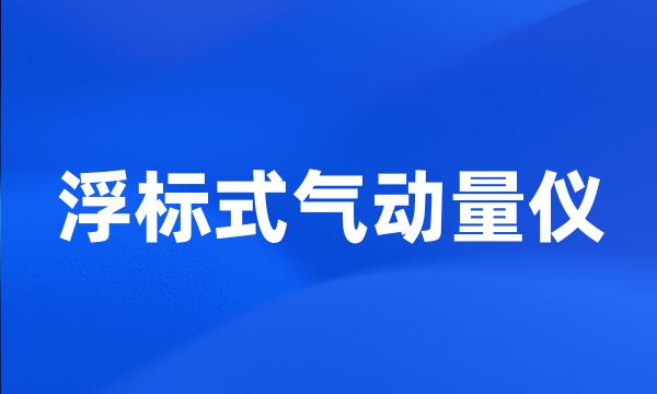 浮标式气动量仪