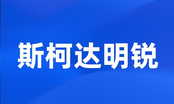 斯柯达明锐