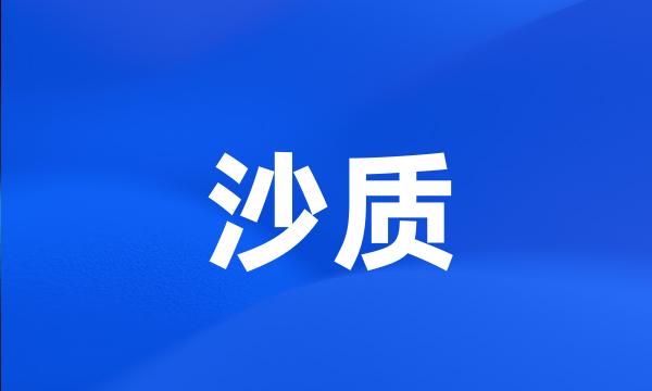 沙质