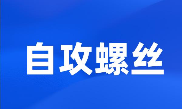 自攻螺丝