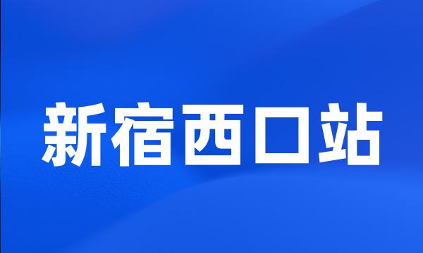 新宿西口站