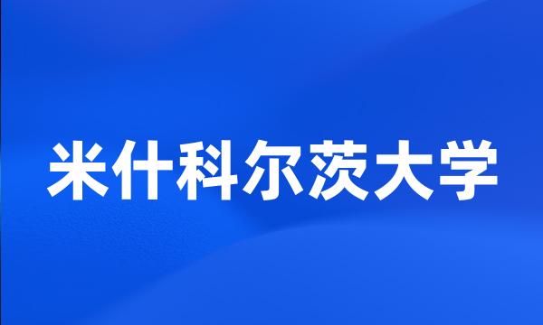 米什科尔茨大学