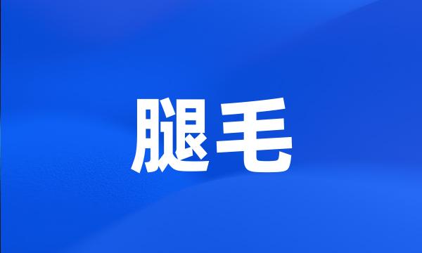 腿毛