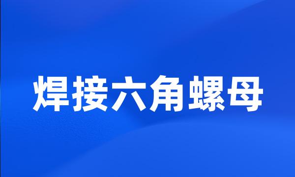 焊接六角螺母