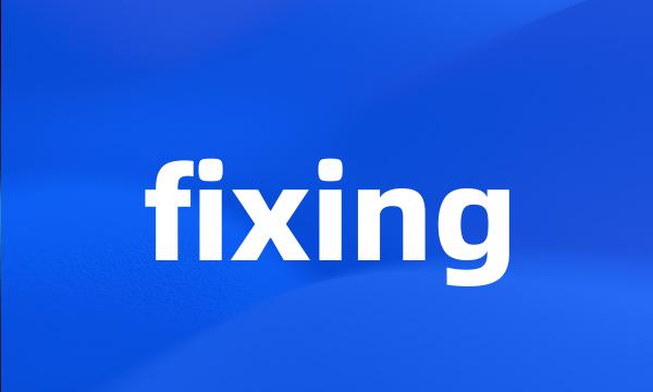 fixing