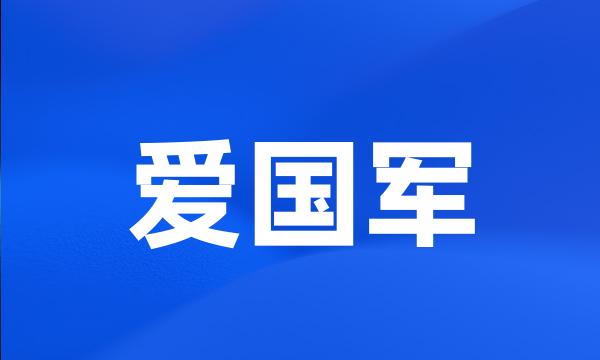 爱国军