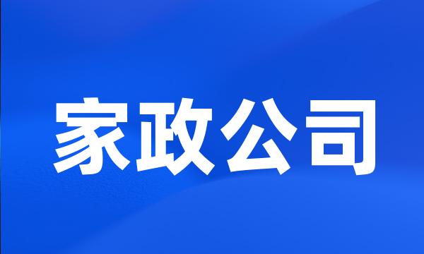 家政公司