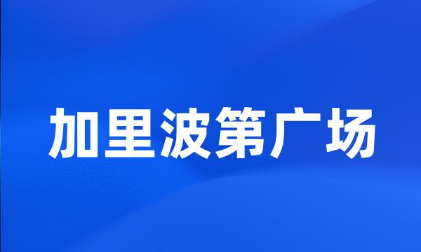 加里波第广场