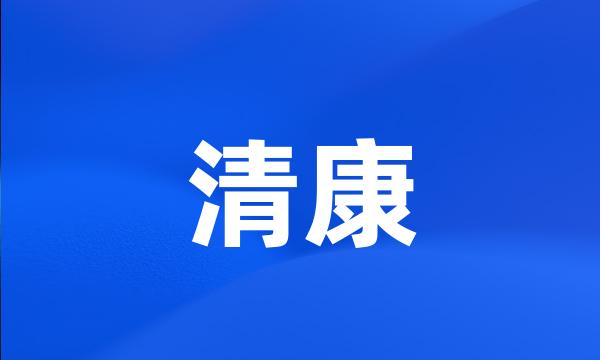 清康