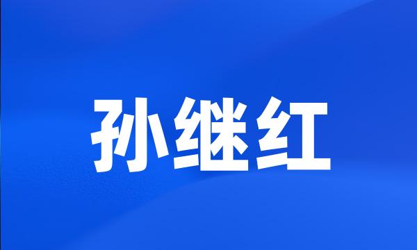 孙继红