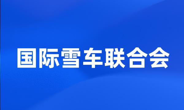 国际雪车联合会