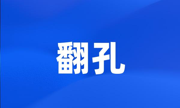 翻孔