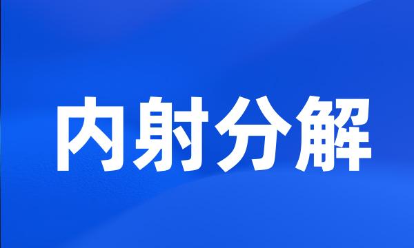 内射分解