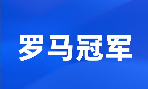 罗马冠军