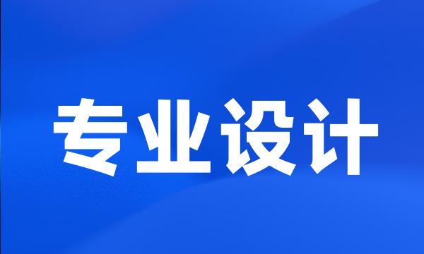 专业设计