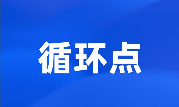 循环点