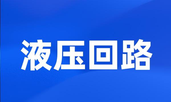 液压回路