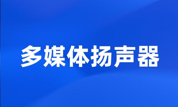 多媒体扬声器