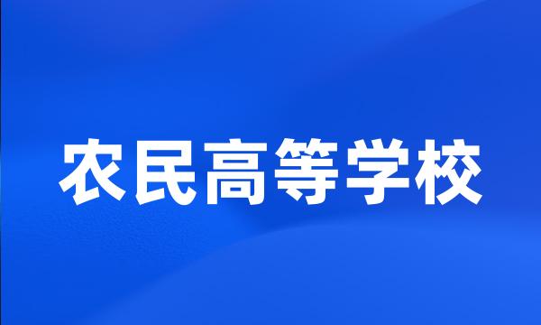 农民高等学校