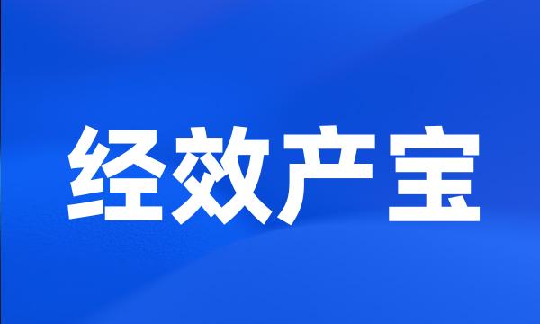 经效产宝